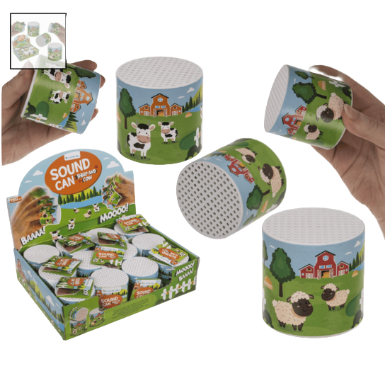 Sound Can, Sheep and Cow 6 x 6,3 cm (Retro)