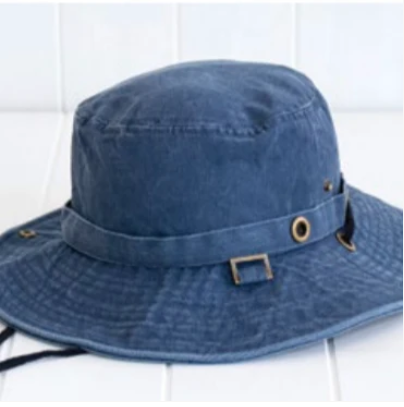 Sundaise | Marcus Denim Wide Brim Hat Boy 3-6yrs