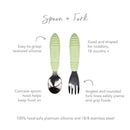 Bumkins Spoon and Fork | Sage