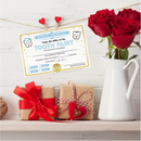 Tooth Fairy Certificate with Golden Foil