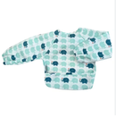 Silly Billyz |  Wipe Clean Nylon Small Long Sleeve Bib - Elephant Love