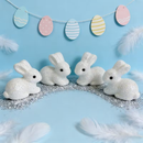 Easter Bunny Decorations with Glitter