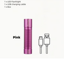 3W High Brightness Mini Flashlight - USB Rechargeable