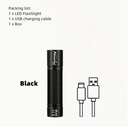 3W High Brightness Mini Flashlight - USB Rechargeable