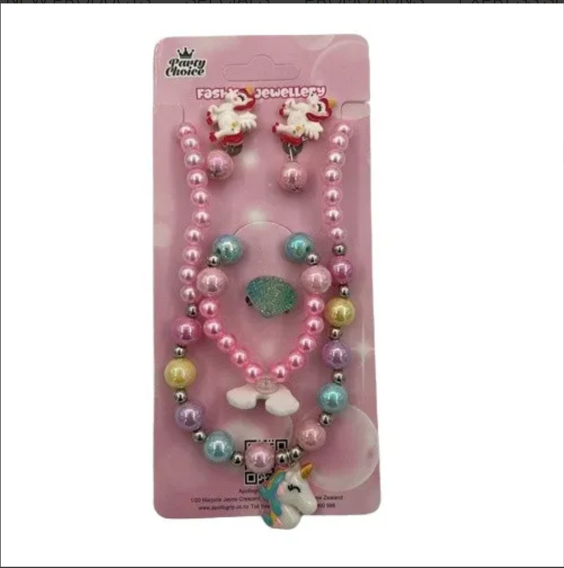 Unicorn 2pce necklace set
