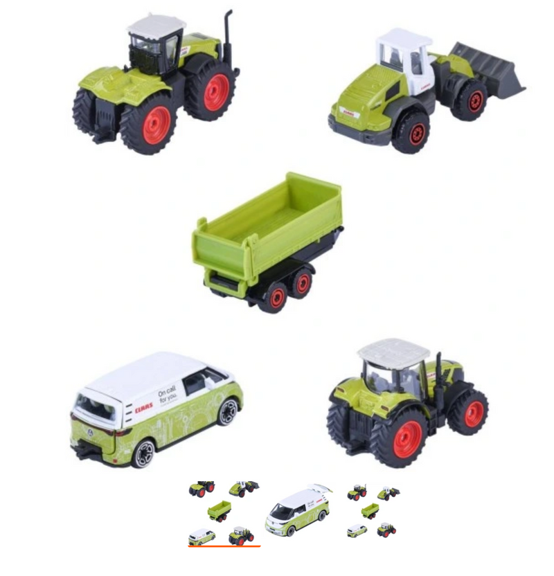 Majorette Farm Claas 5 Piece Gift Pack