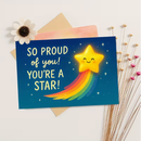 Rainbow Stars, Encouragement Star Pocket Hug Card