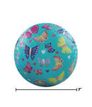 Crocodile Creek 7" Playground Ball - Butterfly Rainbow (Aqua)