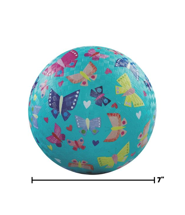 Crocodile Creek | 7" Playground Ball - Butterfly Rainbow