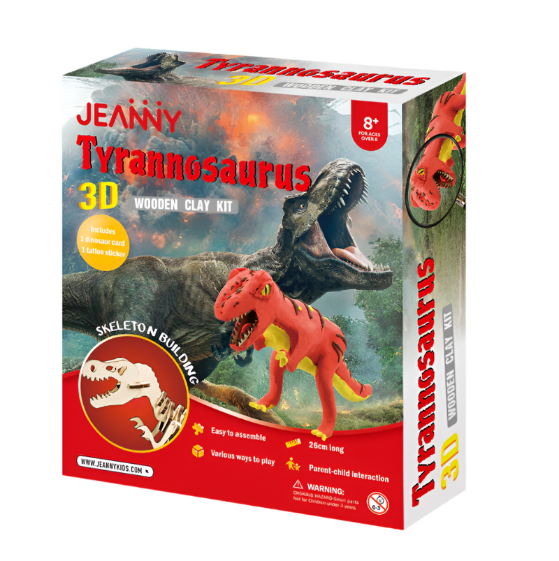 Jeanny | Tyrannosaurus 3D Wooden Clay Kit