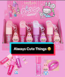 Lip Gloss Pop Sassy with Labubu Keychain