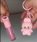Lip Gloss Pop Sassy with Labubu Keychain