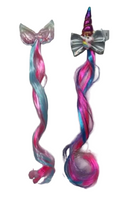 Multi-Colour Unicorn Hair Extentions with clips - 3 Asst colours RRP $4.99