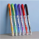 Colourful Erasable Pen 0.5mm Fine Tip with Built-in Eraser