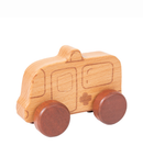 Blue Bunny Wooden Toy Vehicle