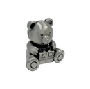 Pewter Teddy bear Money Box