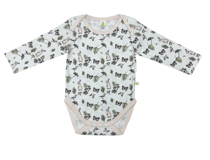 Imababy | Long Sleeve Bodysuit - Garden Friends