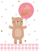 Small Baby Gift Card - Hello Baby - Girl