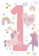 Birthday Girl/Unicorn 1-year old