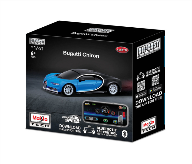 Maisto Tech1:41 MINI METAL DIE-CAST BLUETOOTH RC BUGATTI CHIRON