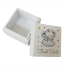 Baby's Wooden First Tooth Trinket Box - Pink or Blue