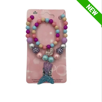 NECKLACE(MERMAID TAIL) 2PC SET - Asst