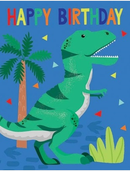 "Birthday Boy Dinosaur" Tag Birthday Card