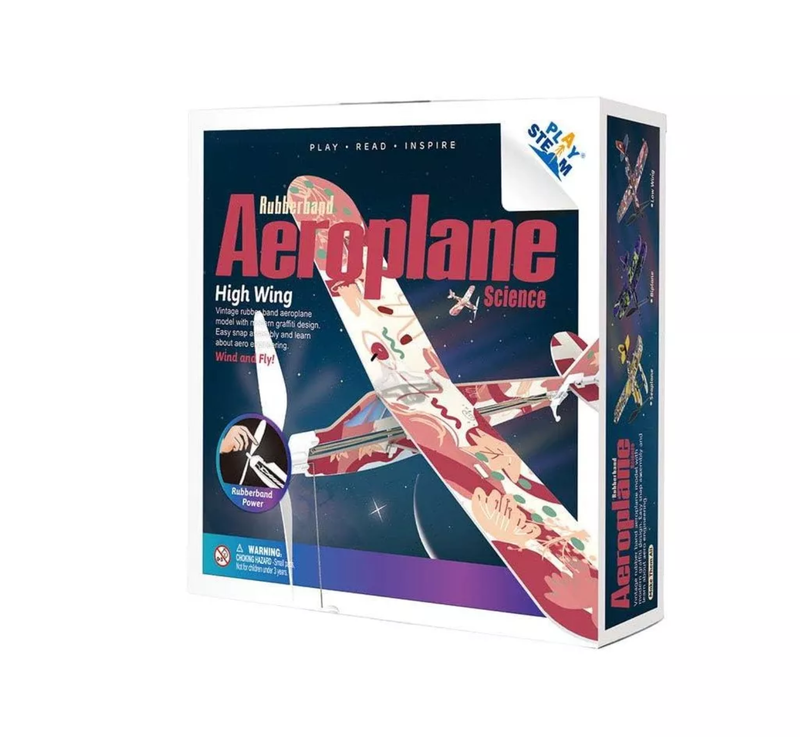 Playsteam Rubber Band Airplane Science - High Wing