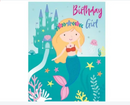 "Birthday Girl Mermaid" Tag Birthday Card