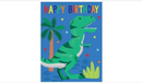 "Birthday Boy Dinosaur" Tag Birthday Card
