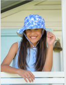 Sundaise - Kristen Palm Blue Hat 6-12yrs