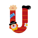 Wooden  Colourful Clown Letters A-Z Asst