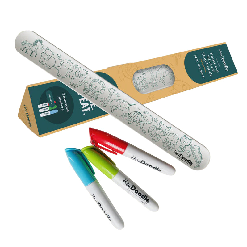 Hey Doodle | Sketchband - Reusable Colouring & Doodle Slap Bracelet