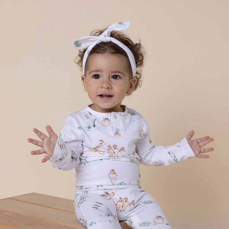 Snuggle Hunny Organic Growsuit | Duck Pond