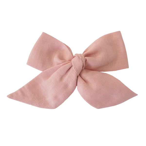 Snuggle Hunny | Pre-Tied Linen Bow - Asstd Colours