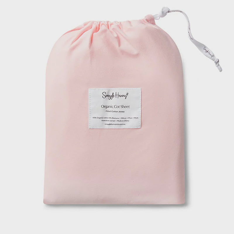 Snuggle Hunny | Baby Pink | Fitted Cot Sheet