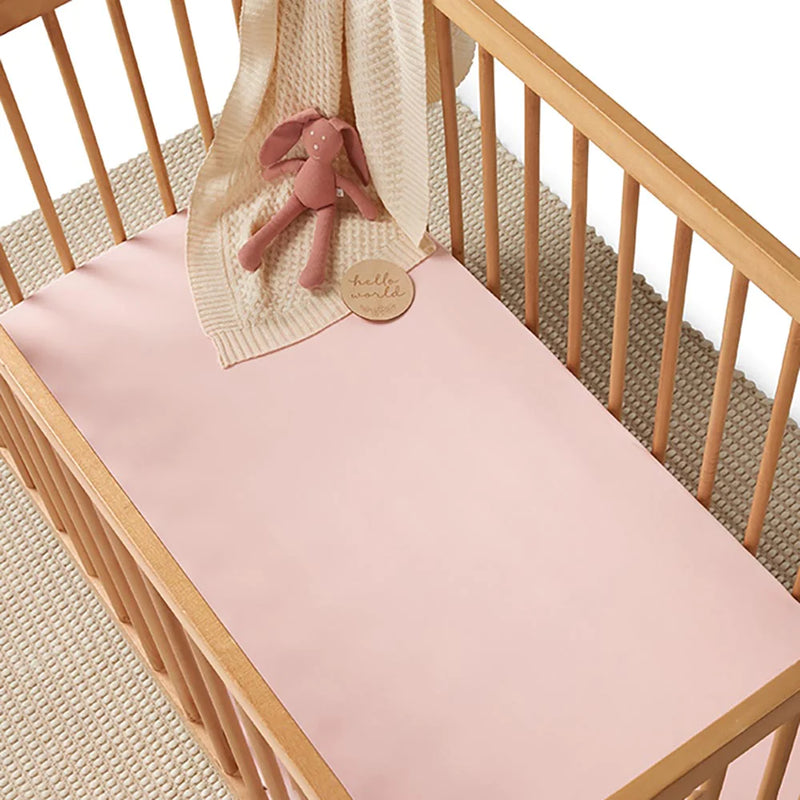 Snuggle Hunny | Baby Pink | Fitted Cot Sheet