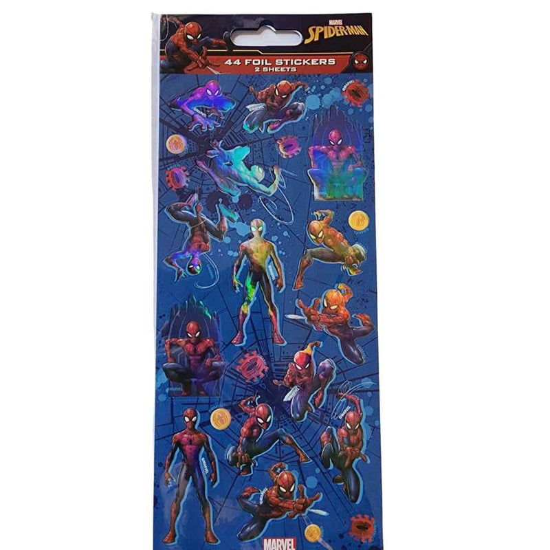 Spiderman Foil Stickers - 44pk