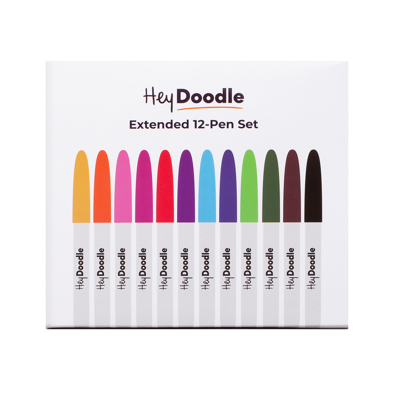 Hey Doodle | 12 Pen Standard Tip