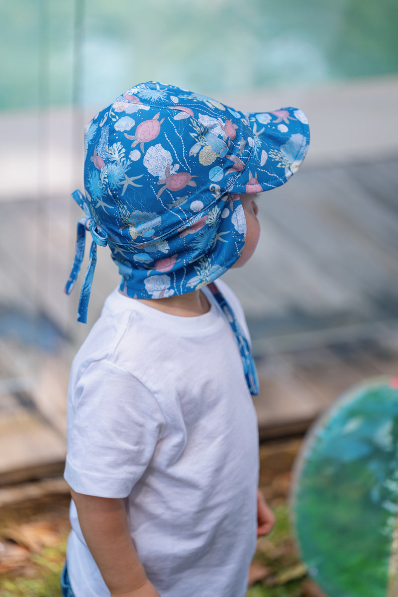 Sundaise | Brady Turtles Whales Legionare Swim Hat 0-3 yrs