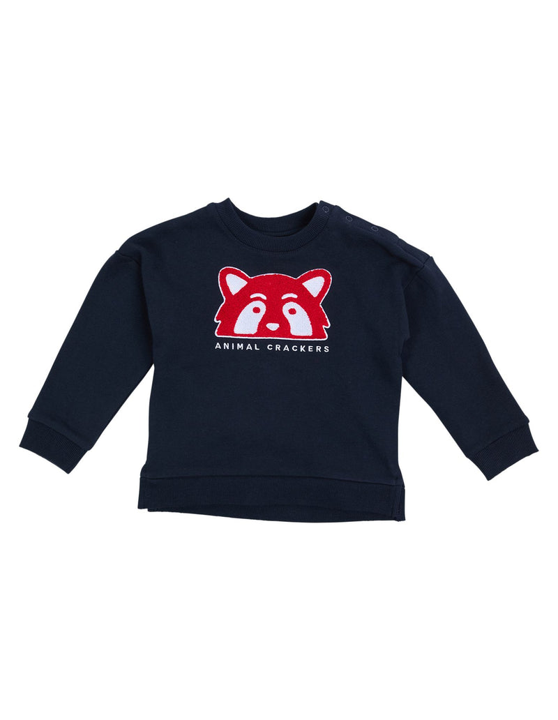 Animal Crackers | Contrast Raffi Crew-Navy