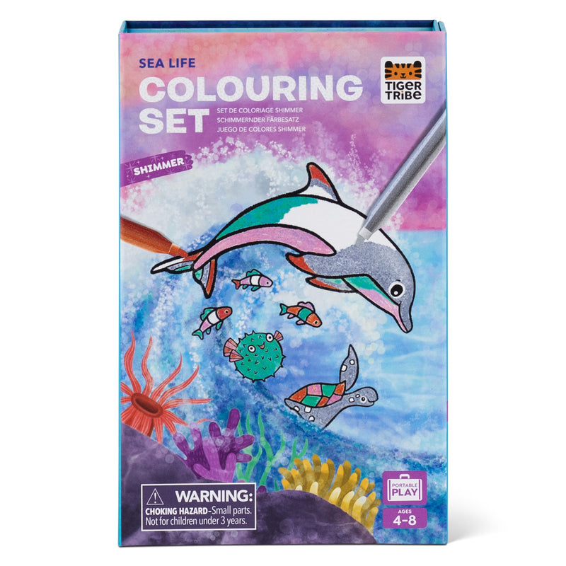 Tiger Tribe | Colouring Set - Sea Life