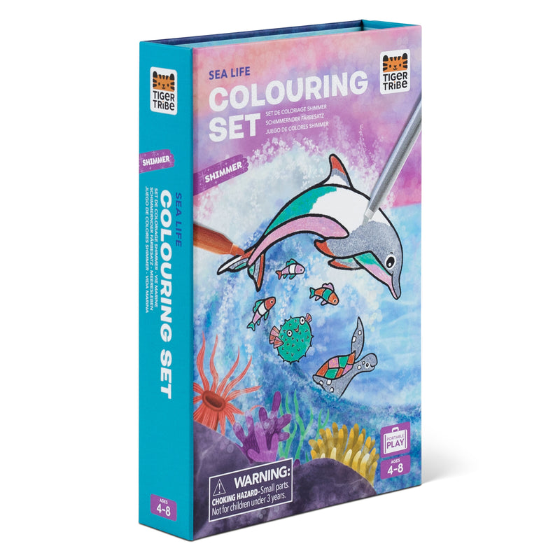 Tiger Tribe | Colouring Set - Sea Life