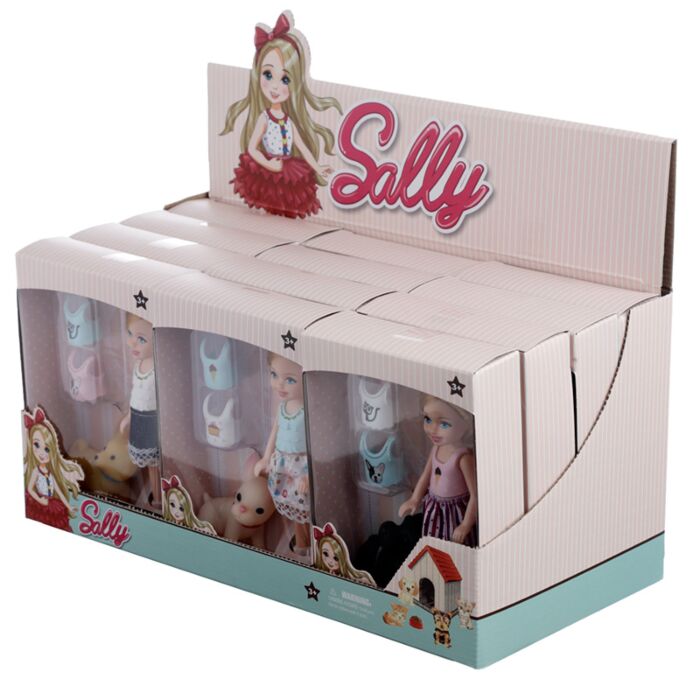 Sally Dress Up Doll with Dog & Accessories