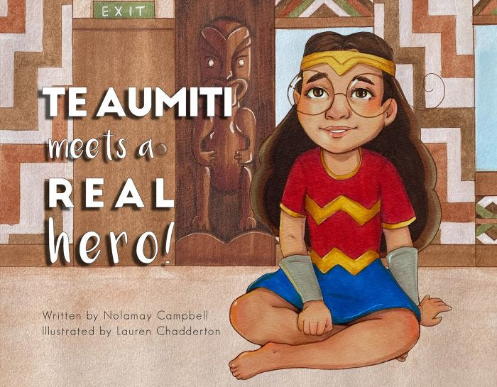 Te Aumiti Meets A Real Hero  -  Bi-lingual Book In English and Te Reo