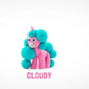 Hey Clay Rainbow Unicorn Cloudy