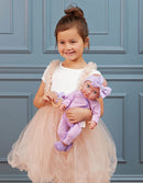 LullaBaby 14" Doll Clothing Set - Purple Onsie Set