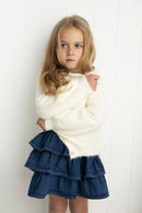 Cracked soda |  Tilli Soft Fluffy Knit Cardigan - White