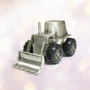 Money Box: Tractor/Digger- Pewter