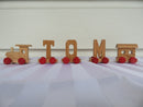 Personalised Wooden Name Train Letters - Asst